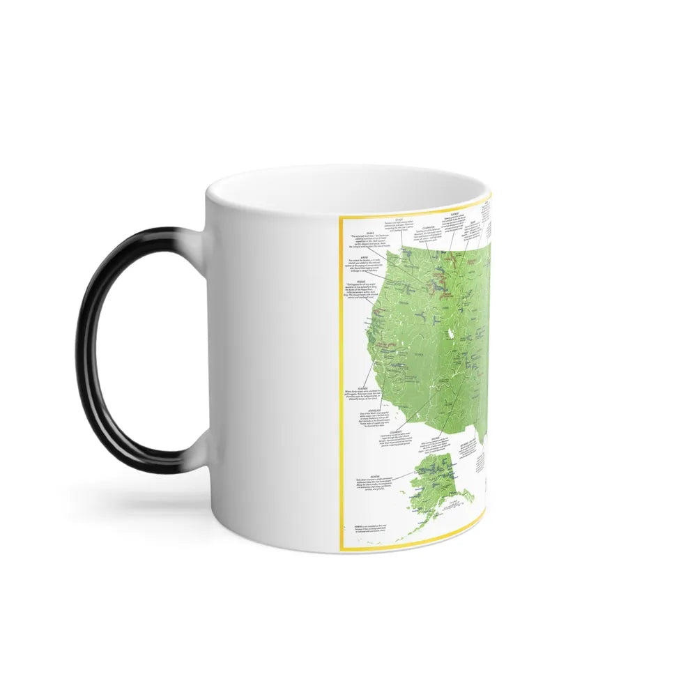 USA - Wild and Scenic Rivers 1 (1977) (Map) Color Changing Mug 11oz-Go Mug Yourself