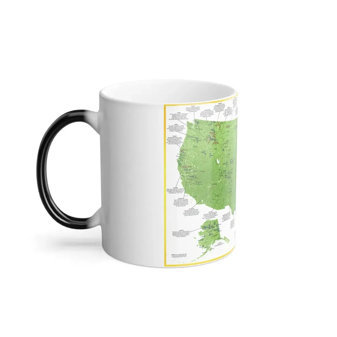 USA - Wild and Scenic Rivers 1 (1977) (Map) Color Changing Mug 11oz - Go Mug Yourself