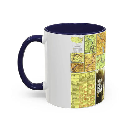 USA - Wild and Scenic Rivers 2 (1977) (Map) Accent Coffee Mug - Go Mug Yourself