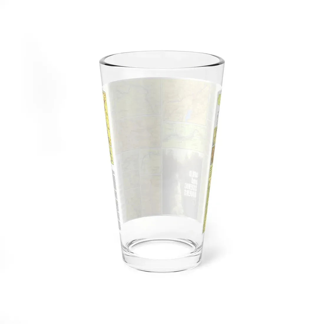 USA - Wild and Scenic Rivers 2 (1977) (Map) Pint Glass 16oz - Go Mug Yourself