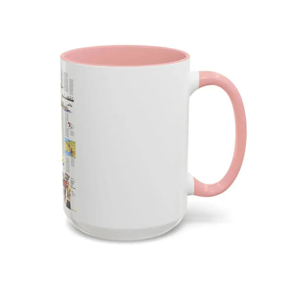 USA - Wisconsin, Michigan ,Great Lakes 2 (1973) (Map) Accent Coffee Mug - Go Mug Yourself