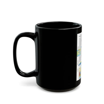 USA - Wisconsin, Michigan ,Great Lakes 2 (1973) (Map) Black Coffee Mug-Go Mug Yourself