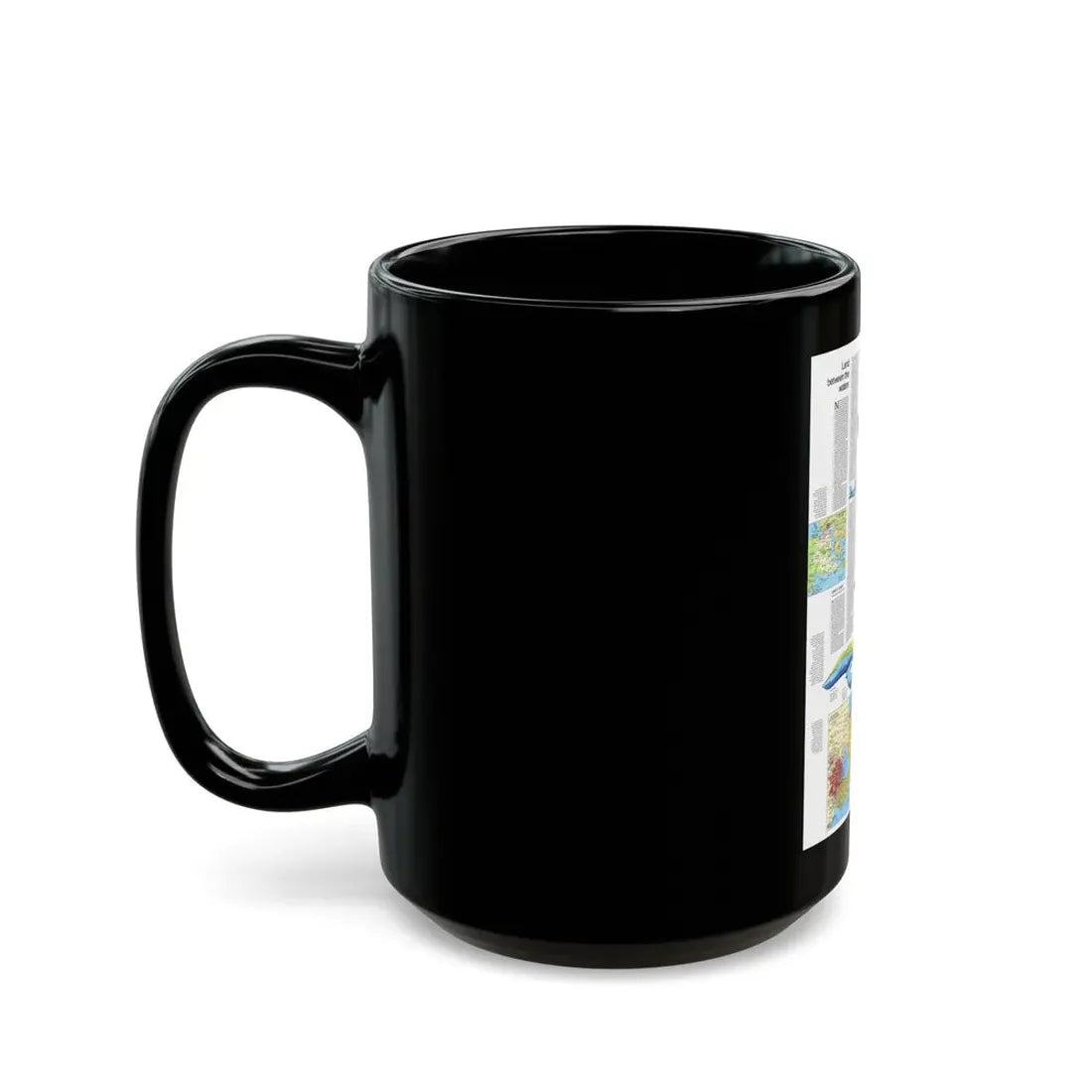 USA - Wisconsin, Michigan ,Great Lakes 2 (1973) (Map) Black Coffee Mug - Go Mug Yourself