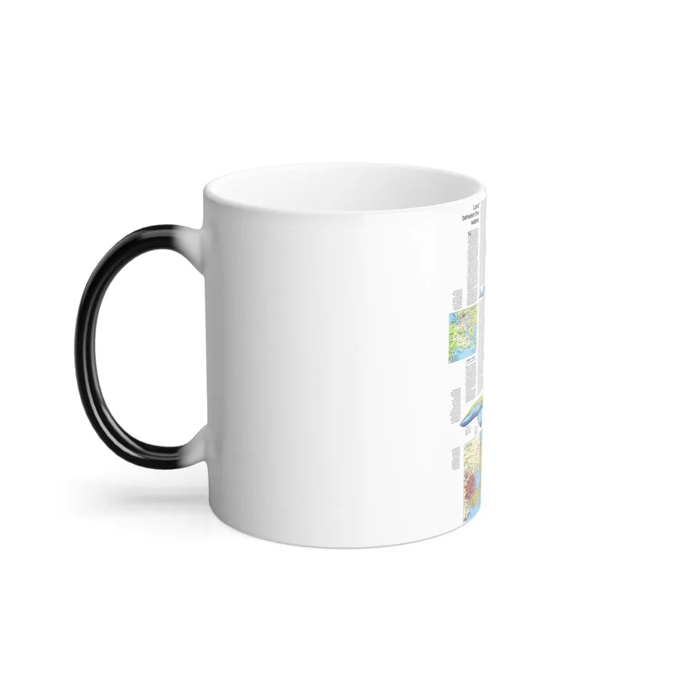 USA - Wisconsin, Michigan ,Great Lakes 2 (1973) (Map) Color Changing Mug 11oz-Go Mug Yourself