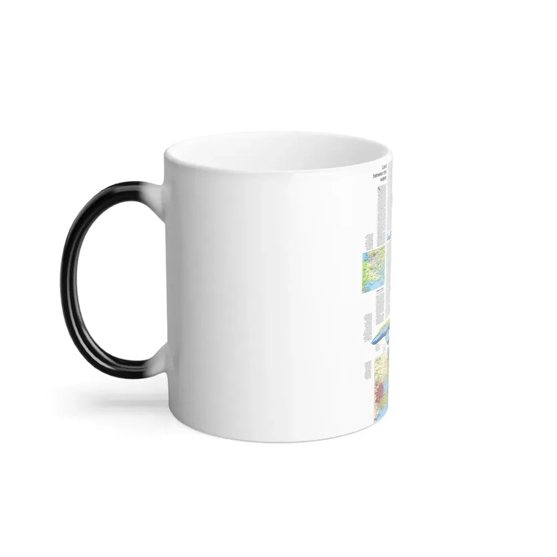 USA - Wisconsin, Michigan ,Great Lakes 2 (1973) (Map) Color Changing Mug 11oz - Go Mug Yourself