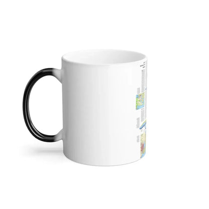USA - Wisconsin, Michigan ,Great Lakes 2 (1973) (Map) Color Changing Mug 11oz - Go Mug Yourself