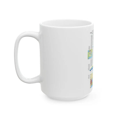 USA - Wisconsin, Michigan ,Great Lakes 2 (1973) (Map) White Coffee Mug-Go Mug Yourself