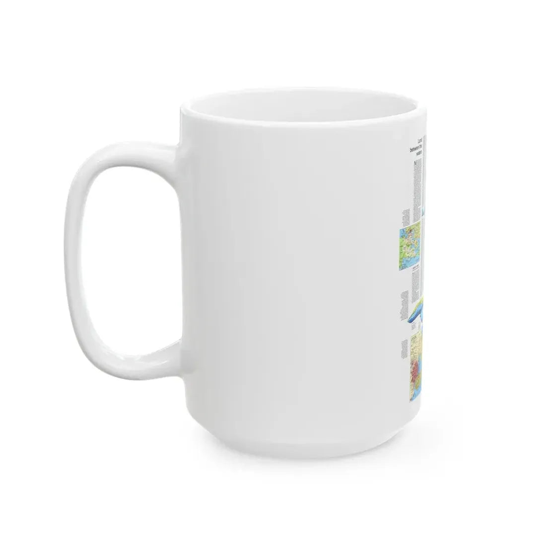 USA - Wisconsin, Michigan ,Great Lakes 2 (1973) (Map) White Coffee Mug - Go Mug Yourself