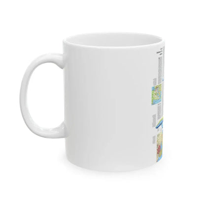USA - Wisconsin, Michigan ,Great Lakes 2 (1973) (Map) White Coffee Mug - Go Mug Yourself