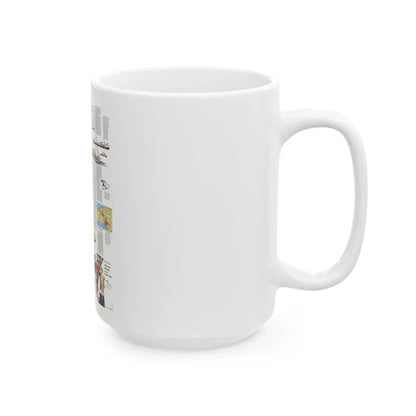 USA - Wisconsin, Michigan ,Great Lakes 2 (1973) (Map) White Coffee Mug - Go Mug Yourself