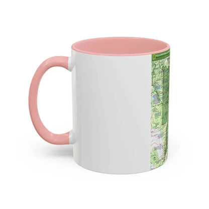 USA - Yellowstone and Grand Teton 1 1989) (Map) Accent Coffee Mug - Go Mug Yourself