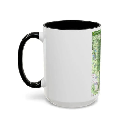USA - Yellowstone and Grand Teton 1 1989) (Map) Accent Coffee Mug - Go Mug Yourself