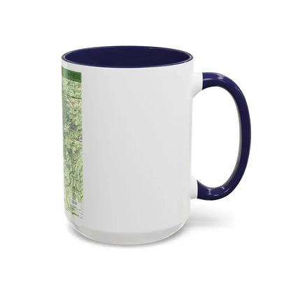 USA - Yellowstone and Grand Teton 1 1989) (Map) Accent Coffee Mug - Go Mug Yourself