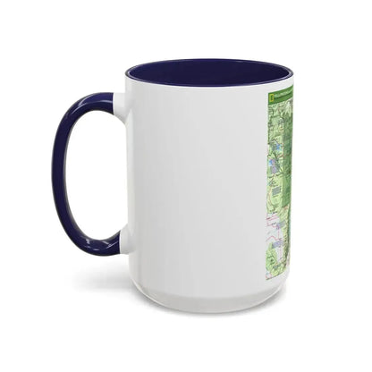 USA - Yellowstone and Grand Teton 1 1989) (Map) Accent Coffee Mug - Go Mug Yourself