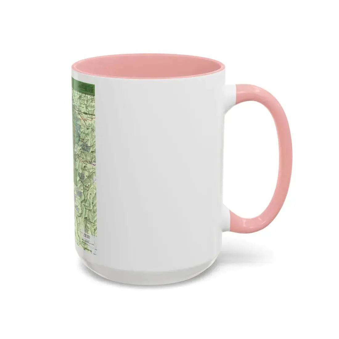 USA - Yellowstone and Grand Teton 1 1989) (Map) Accent Coffee Mug - Go Mug Yourself