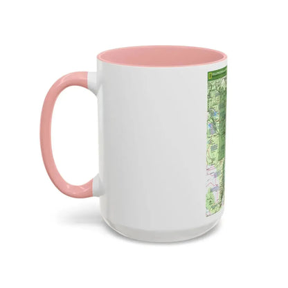 USA - Yellowstone and Grand Teton 1 1989) (Map) Accent Coffee Mug - Go Mug Yourself