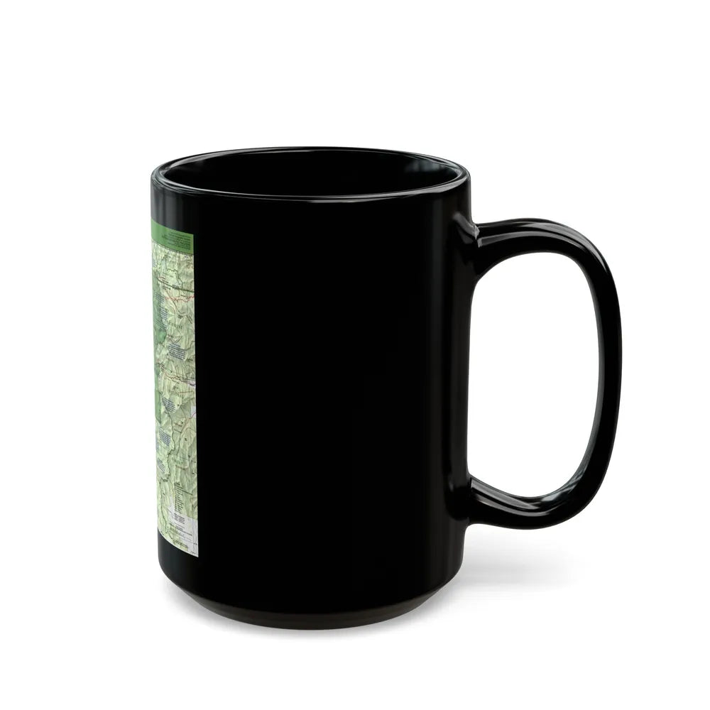 USA - Yellowstone and Grand Teton 1 1989) (Map) Black Coffee Mug-Go Mug Yourself