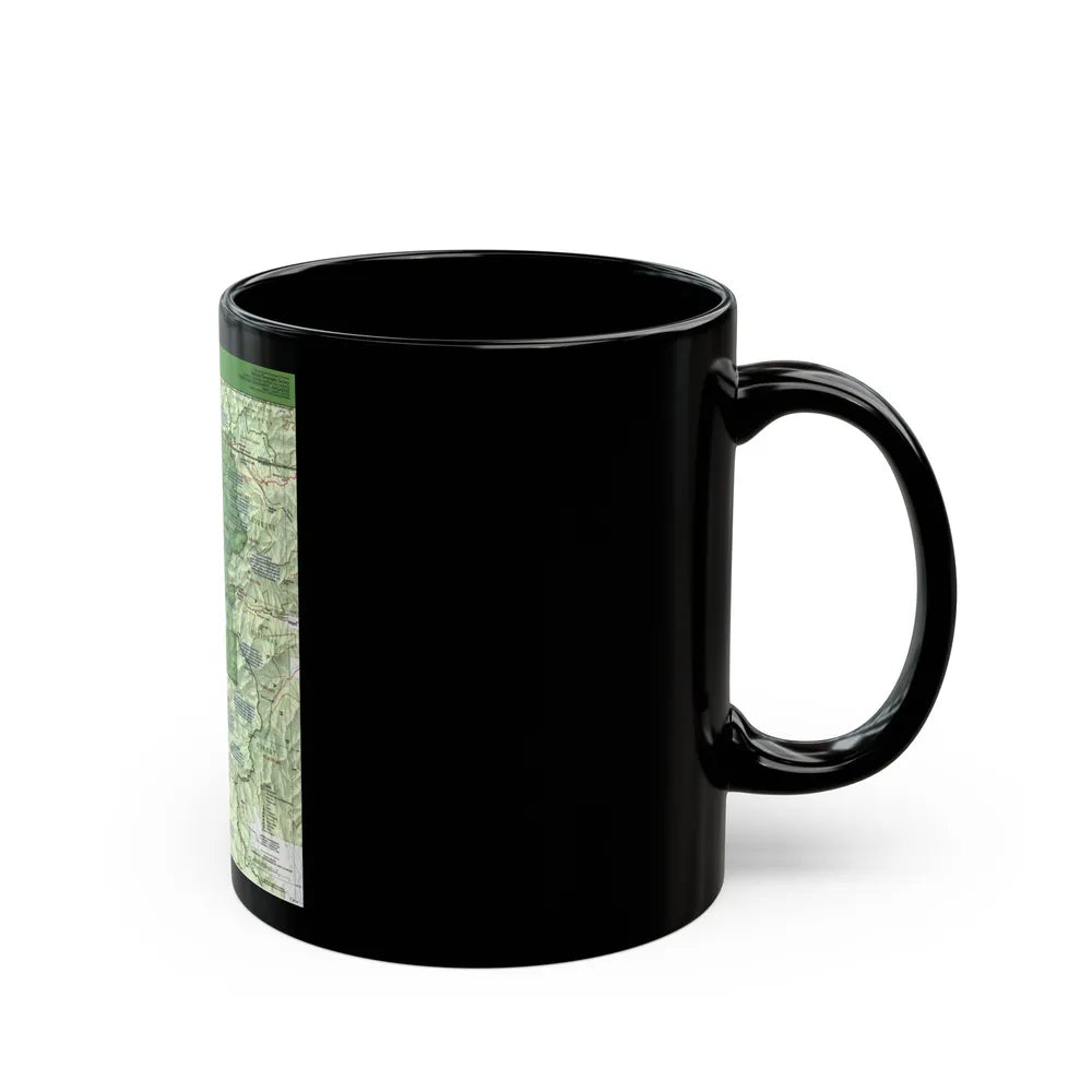 USA - Yellowstone and Grand Teton 1 1989) (Map) Black Coffee Mug-Go Mug Yourself