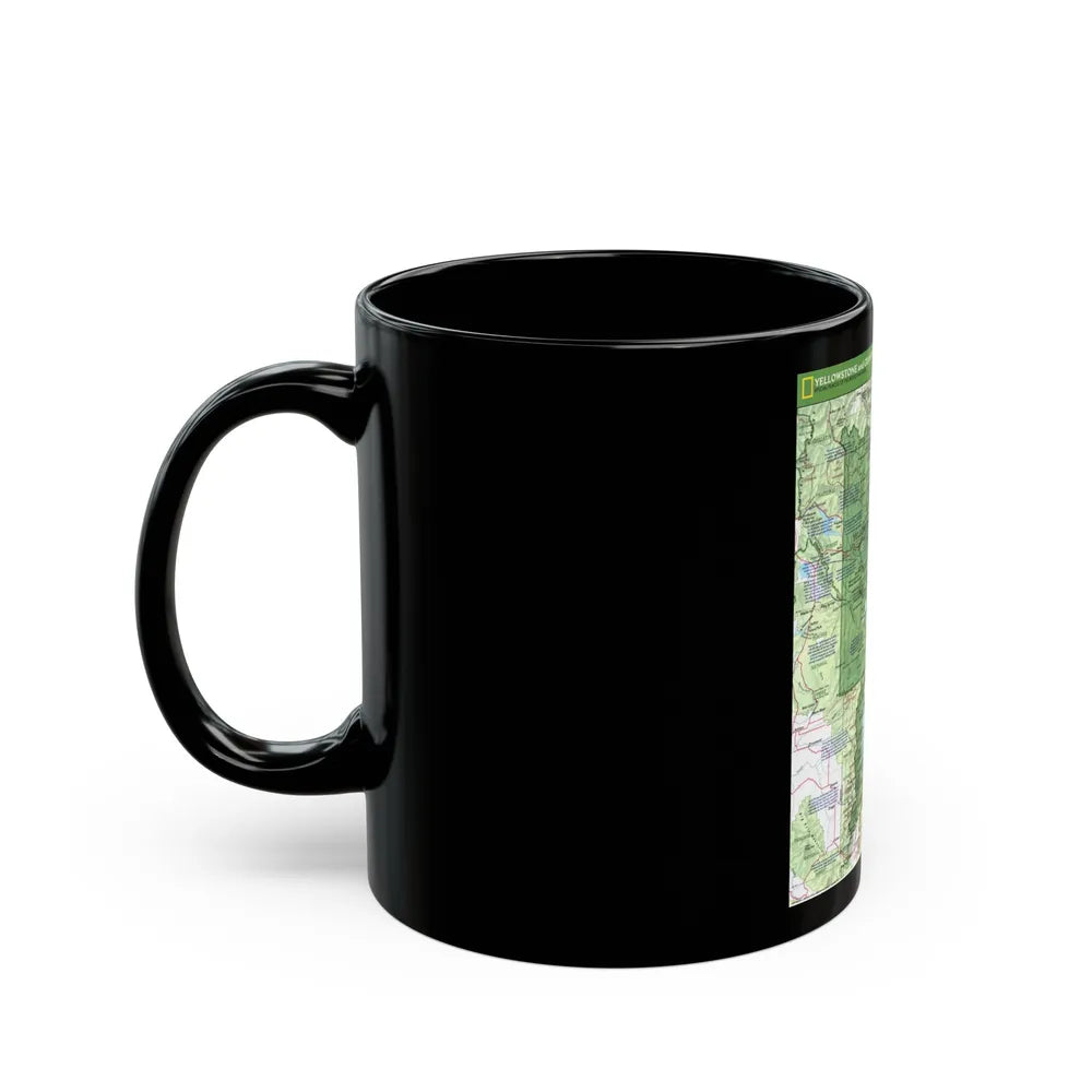 USA - Yellowstone and Grand Teton 1 1989) (Map) Black Coffee Mug-Go Mug Yourself