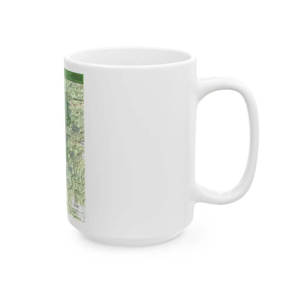 USA - Yellowstone and Grand Teton 1 1989) (Map) White Coffee Mug-Go Mug Yourself