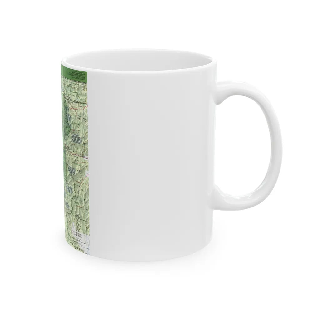 USA - Yellowstone and Grand Teton 1 1989) (Map) White Coffee Mug-Go Mug Yourself