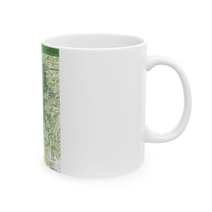 USA - Yellowstone and Grand Teton 1 1989) (Map) White Coffee Mug-Go Mug Yourself