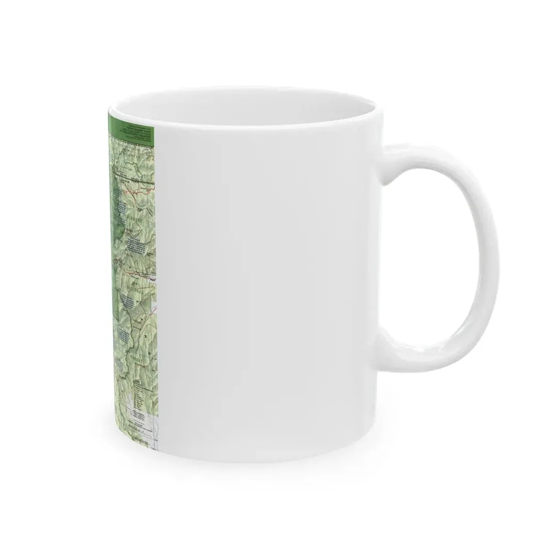 USA - Yellowstone and Grand Teton 1 1989) (Map) White Coffee Mug - Go Mug Yourself