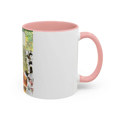 USA - Yellowstone and Grand Teton 2 (1989) (Map) Accent Coffee Mug - Go Mug Yourself