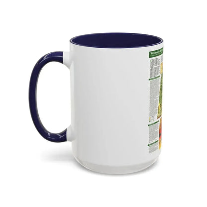 USA - Yellowstone and Grand Teton 2 (1989) (Map) Accent Coffee Mug - Go Mug Yourself