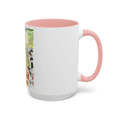 USA - Yellowstone and Grand Teton 2 (1989) (Map) Accent Coffee Mug - Go Mug Yourself
