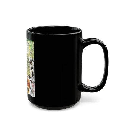 USA - Yellowstone and Grand Teton 2 (1989) (Map) Black Coffee Mug - Go Mug Yourself