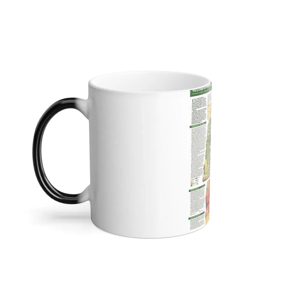 USA - Yellowstone and Grand Teton 2 (1989) (Map) Color Changing Mug 11oz-Go Mug Yourself