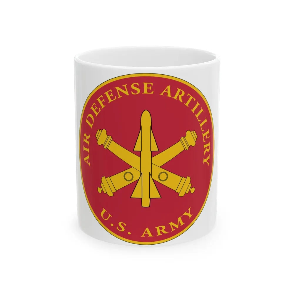 USAADAPLAQUE Air Defense Artillery Branch (U.S. Army) White Coffee Mug-11oz-Go Mug Yourself