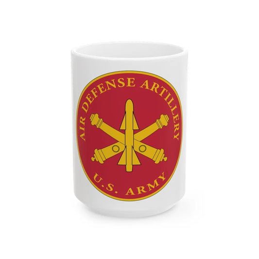 USAADAPLAQUE Air Defense Artillery Branch (U.S. Army) White Coffee Mug-15oz-Go Mug Yourself