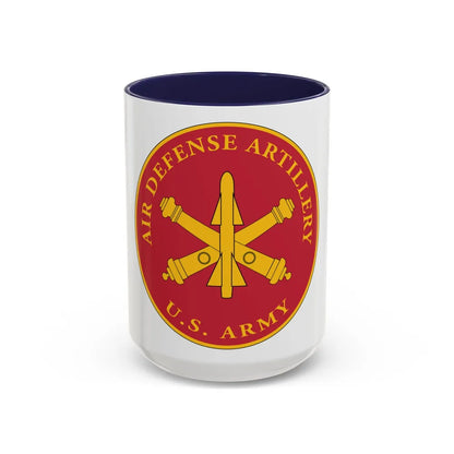 USAADAPLAQUE Air Defense Artillery Branch (U.S. Army) Accent Coffee Mug 15oz Navy - Go Mug Yourself