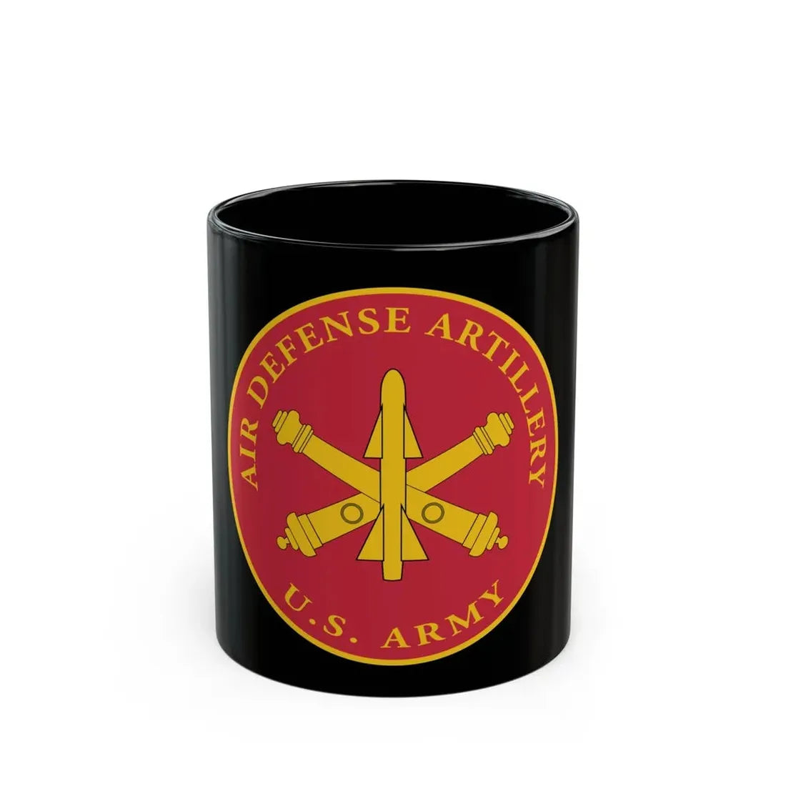 USAADAPLAQUE Air Defense Artillery Branch (U.S. Army) Black Coffee Mug 11oz - Go Mug Yourself