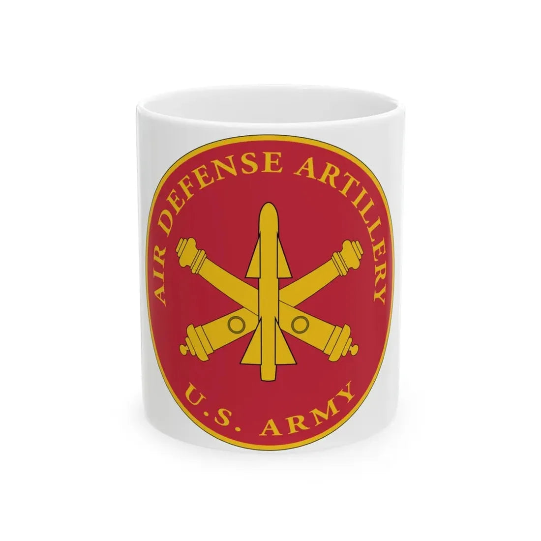 USAADAPLAQUE Air Defense Artillery Branch (U.S. Army) White Coffee Mug 11oz - Go Mug Yourself