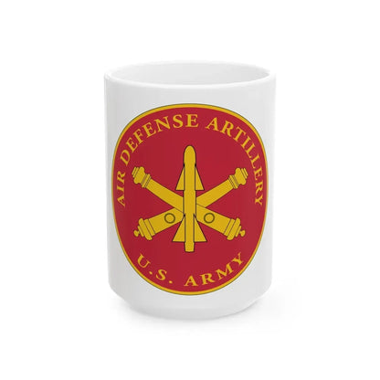 USAADAPLAQUE Air Defense Artillery Branch (U.S. Army) White Coffee Mug 15oz - Go Mug Yourself