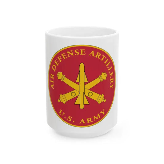 USAADAPLAQUE Air Defense Artillery Branch (U.S. Army) White Coffee Mug 15oz - Go Mug Yourself