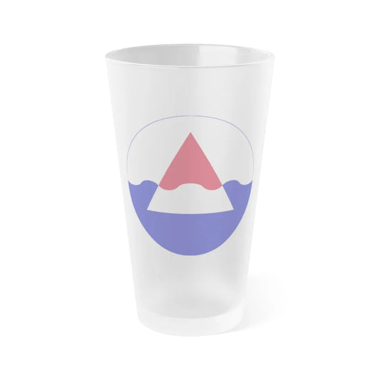 USAE Iceland Defense Force (U.S. Army) Frosted Pint Glass 16oz-Go Mug Yourself