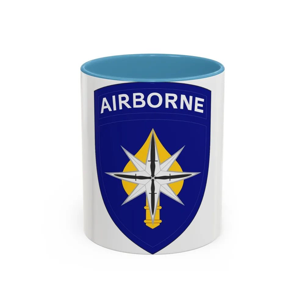 USAE Special Operations Command North (U.S. Army) Accent Coffee Mug 11oz Light Blue - Go Mug Yourself