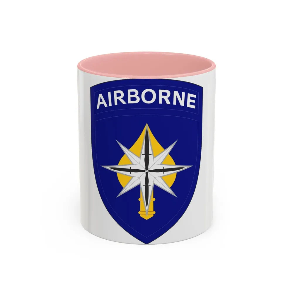 USAE Special Operations Command North (U.S. Army) Accent Coffee Mug 11oz Pink - Go Mug Yourself