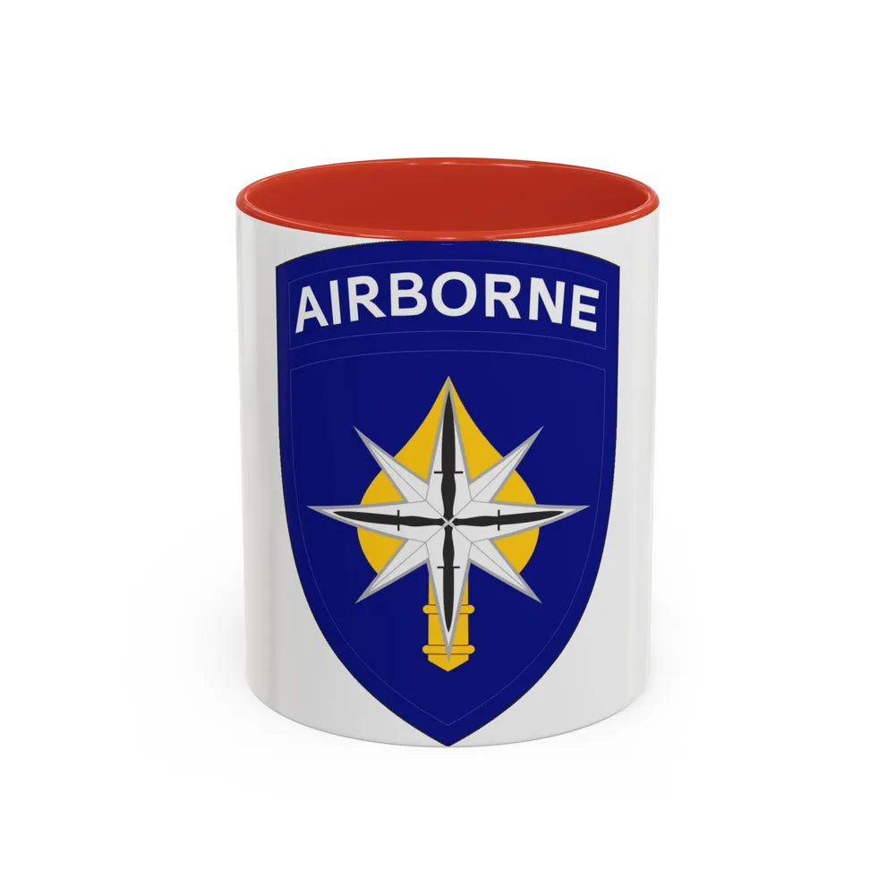 USAE Special Operations Command North (U.S. Army) Accent Coffee Mug 11oz Red - Go Mug Yourself