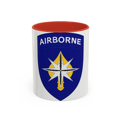 USAE Special Operations Command North (U.S. Army) Accent Coffee Mug 11oz Red - Go Mug Yourself