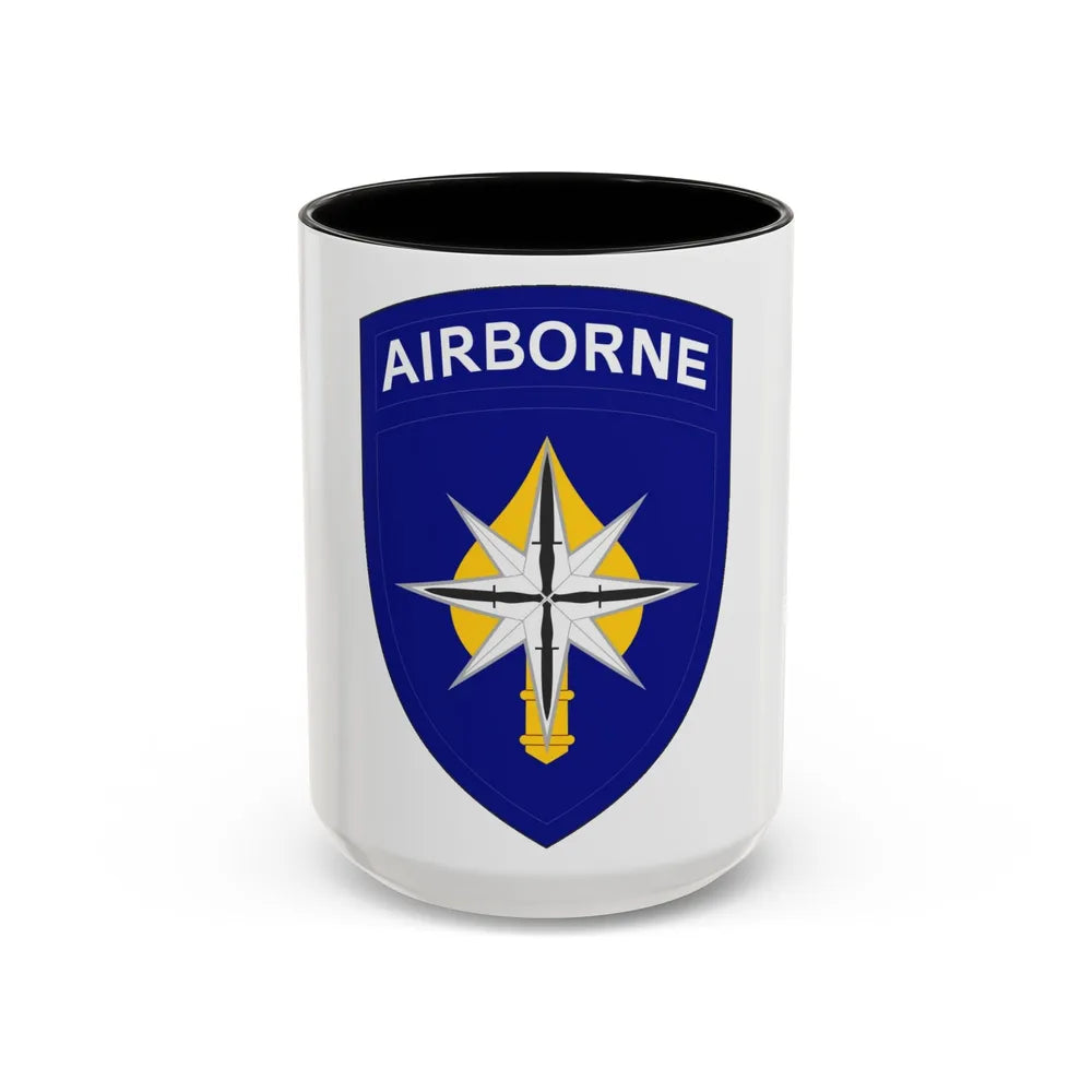 USAE Special Operations Command North (U.S. Army) Accent Coffee Mug 15oz Black - Go Mug Yourself