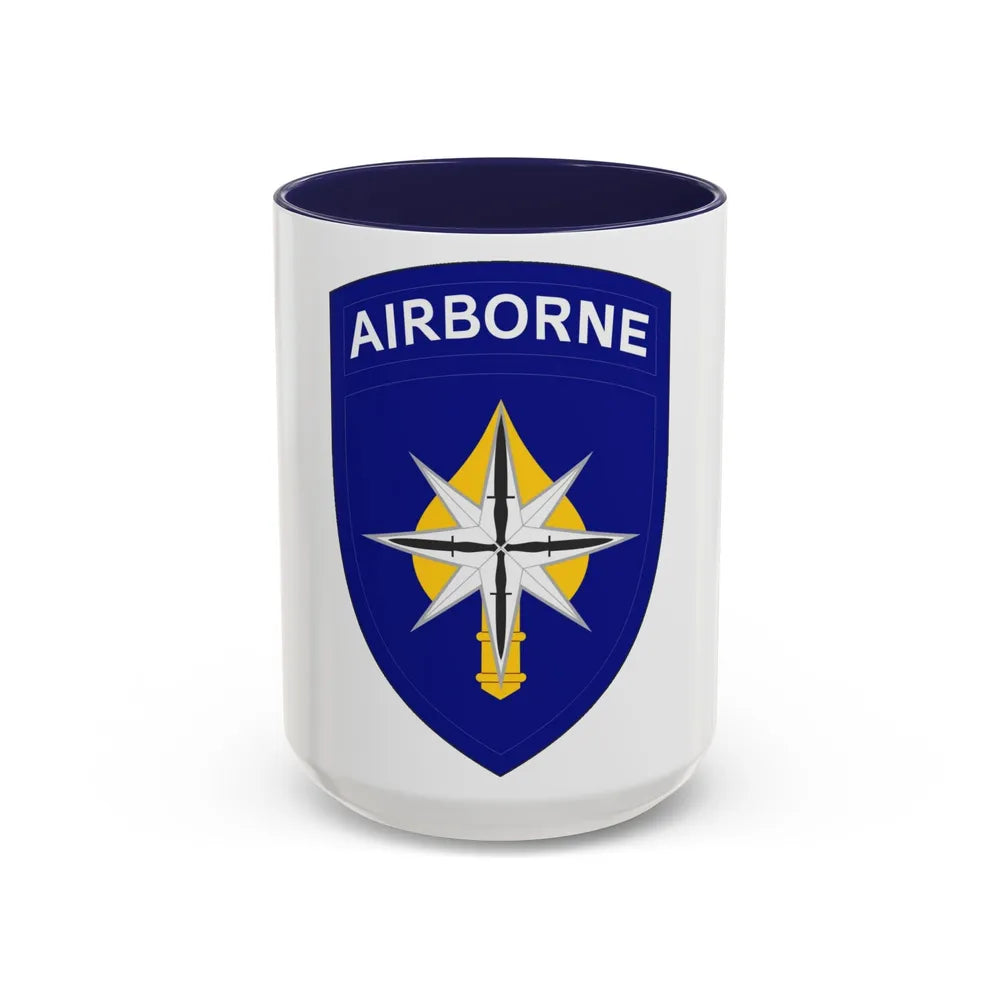 USAE Special Operations Command North (U.S. Army) Accent Coffee Mug 15oz Navy - Go Mug Yourself