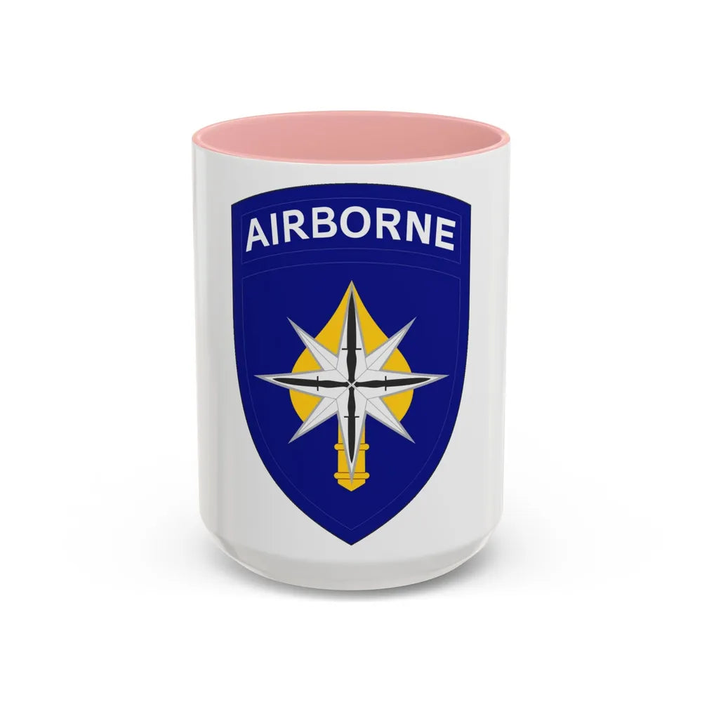 USAE Special Operations Command North (U.S. Army) Accent Coffee Mug 15oz Pink - Go Mug Yourself