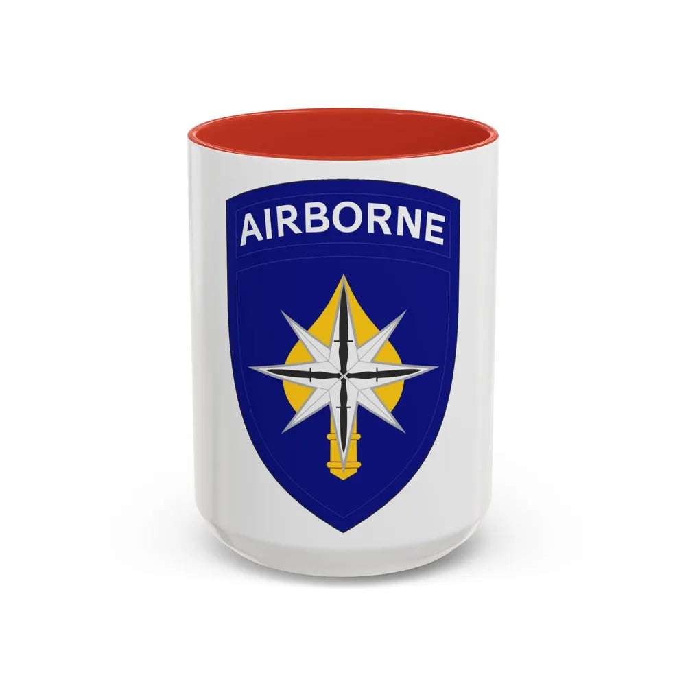 USAE Special Operations Command North (U.S. Army) Accent Coffee Mug 15oz Red - Go Mug Yourself