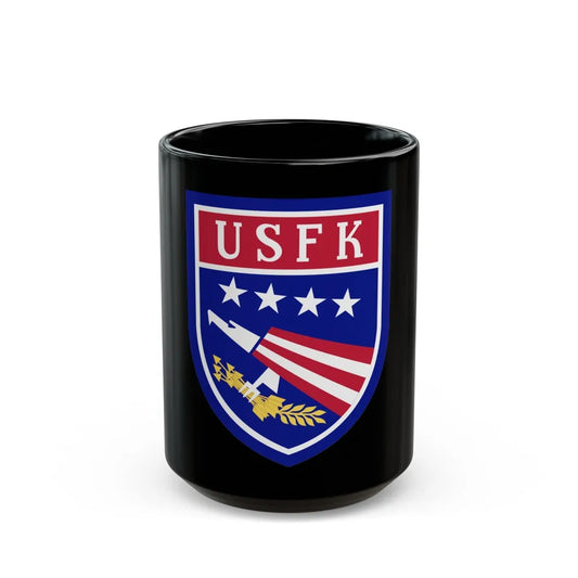 USAE United States Forces Korea (U.S. Army) Black Coffee Mug-15oz-Go Mug Yourself