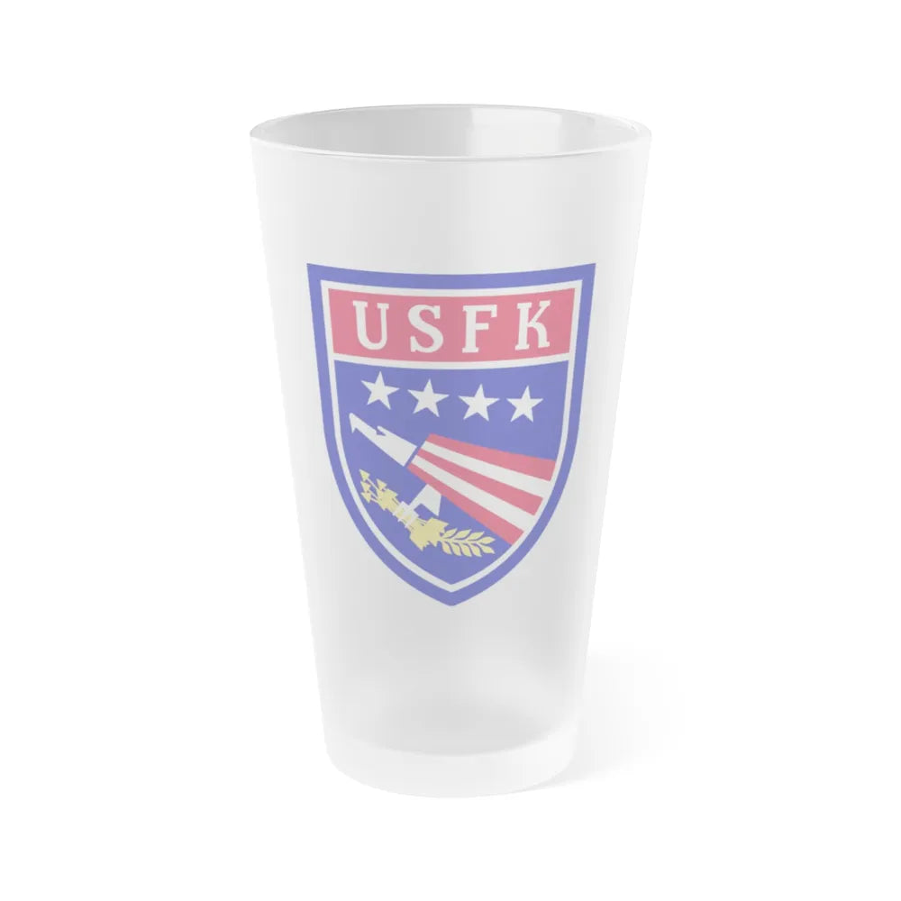 USAE United States Forces Korea (U.S. Army) Frosted Pint Glass 16oz-Go Mug Yourself